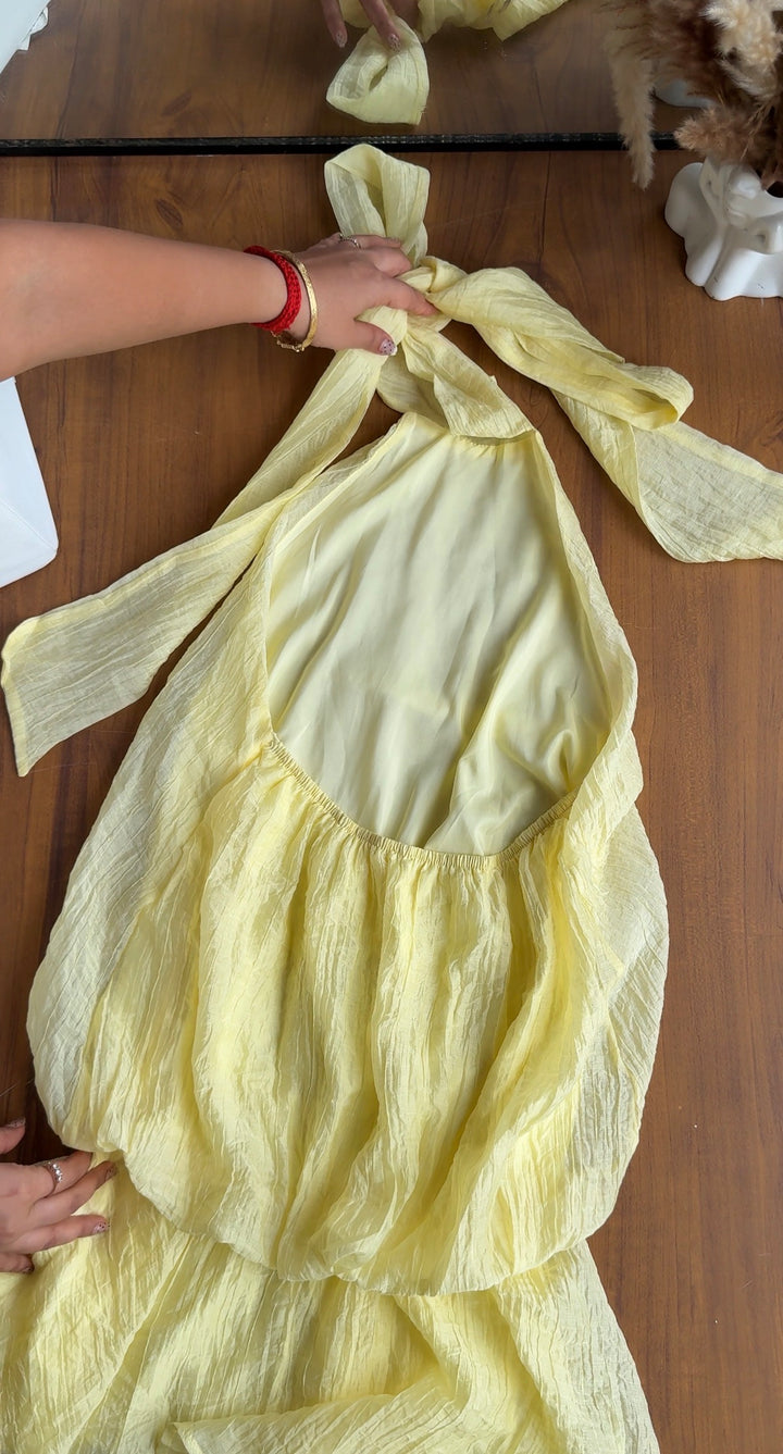 Annie halter neck dress