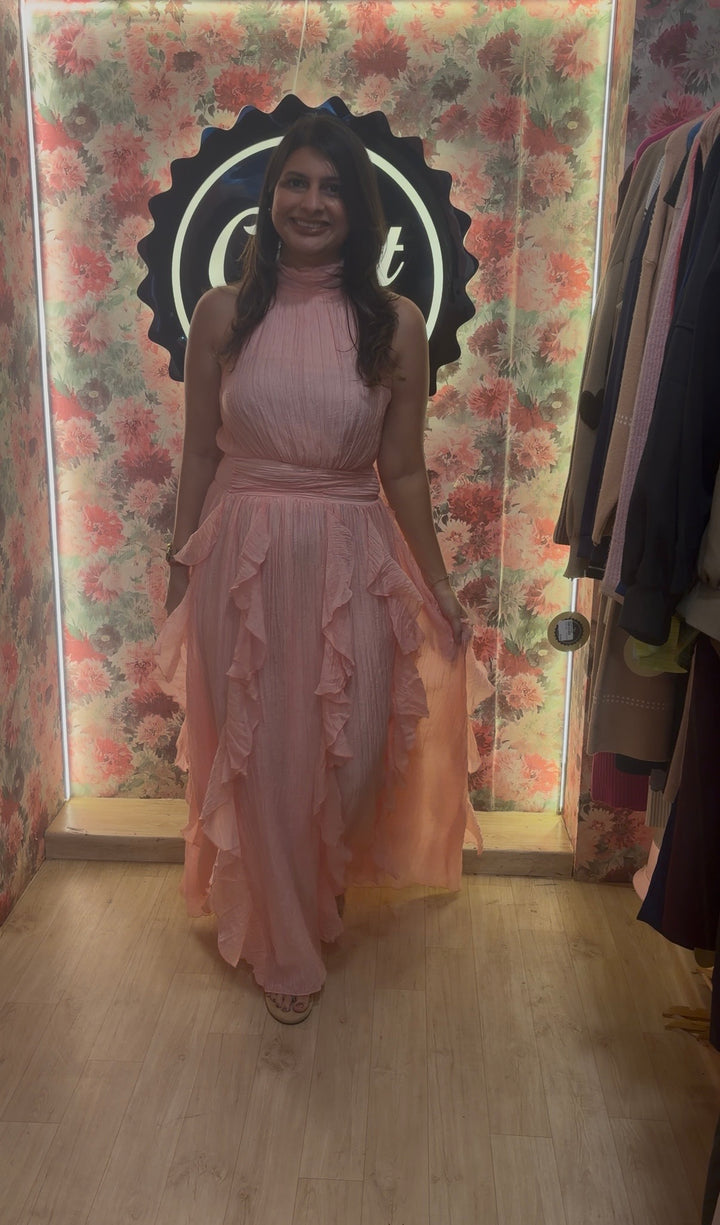 Rihanna ruffle dress