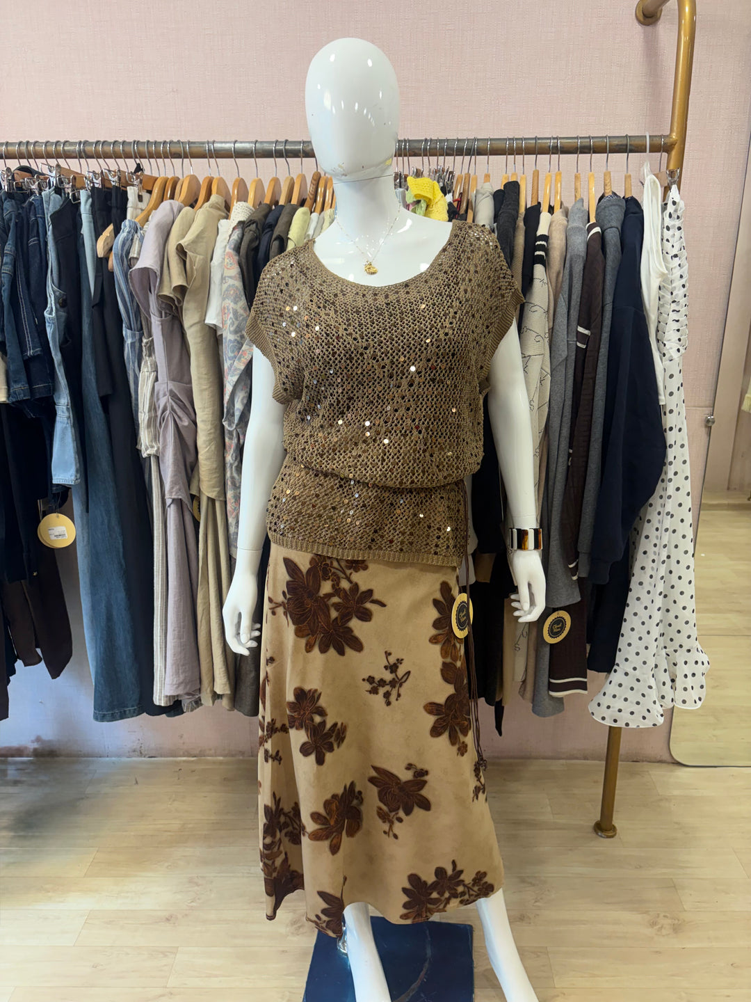 Juliette top-skirt coord set