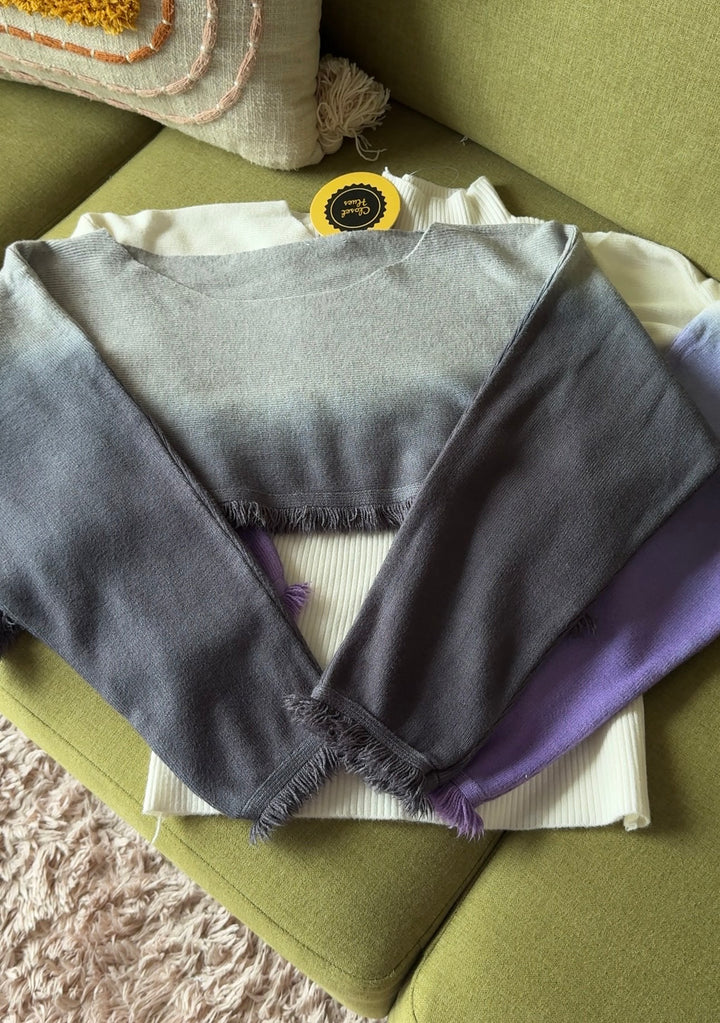 Fall knit two piece top