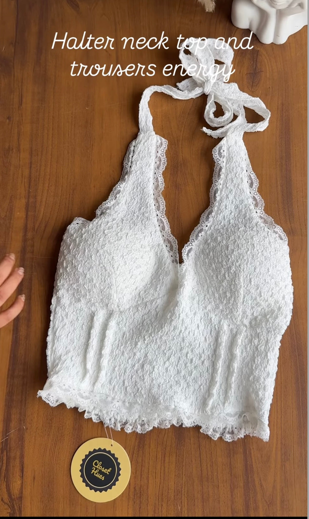 Mathew halter-neck top