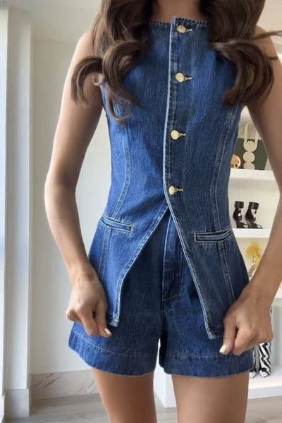 Gummy denim coord set