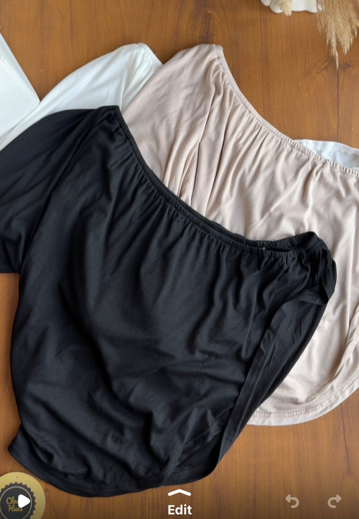 Lucifer one shoulder top