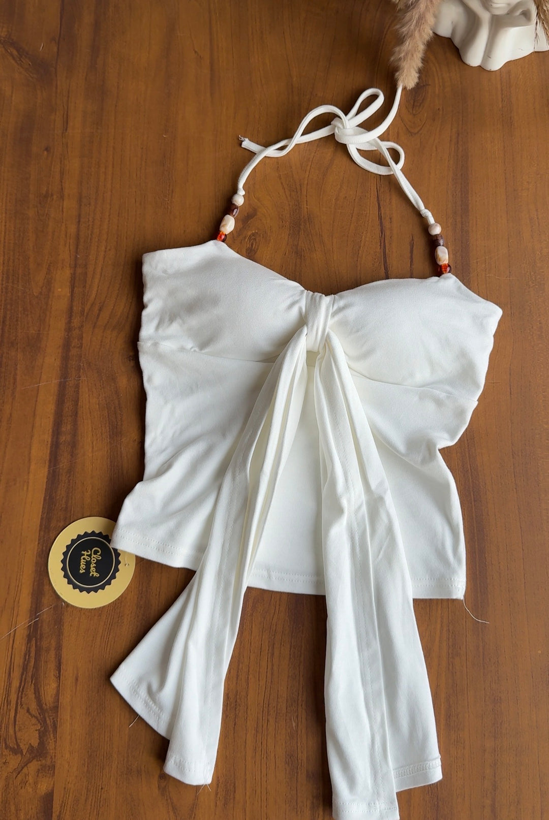 Gilli beaded built in bra top
