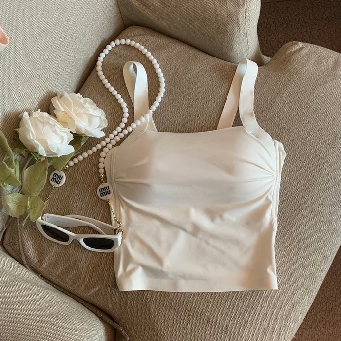 Matcha built in bra top