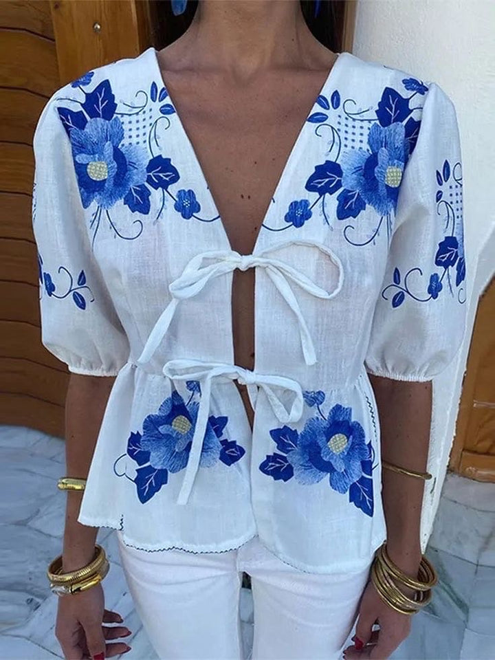 Salt Floral bow tie top