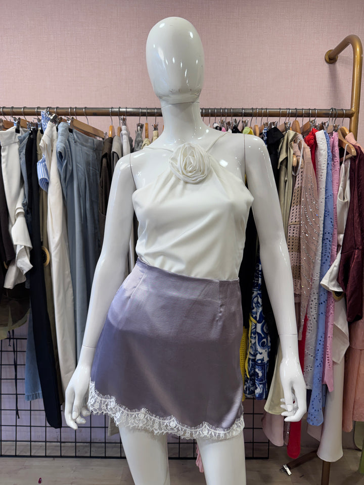 Rosy halter neck top