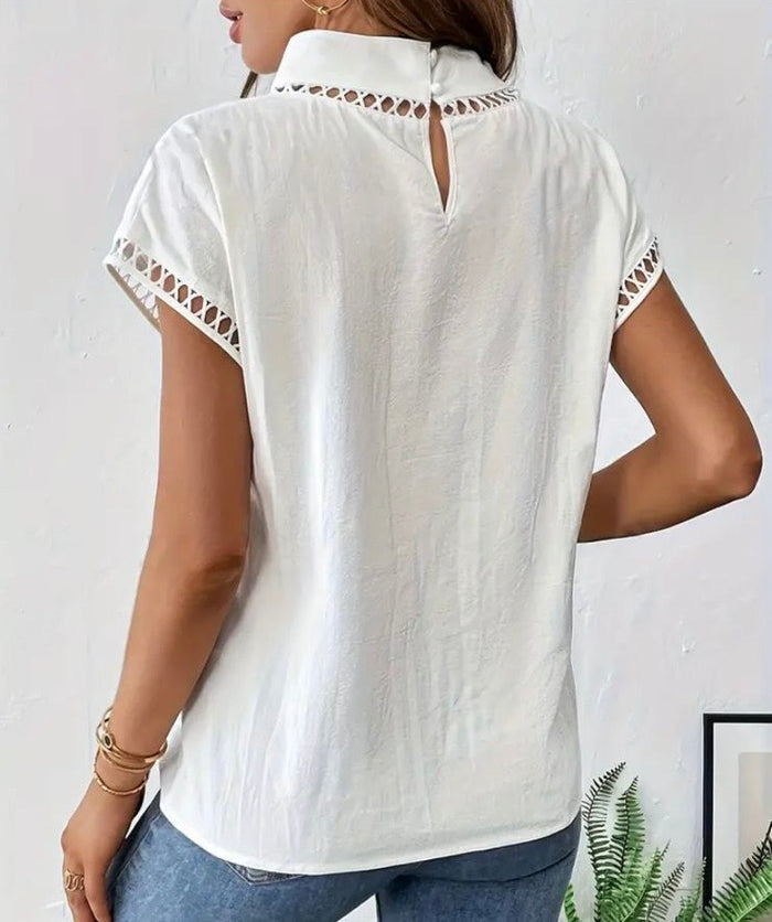 Hollow high neck top