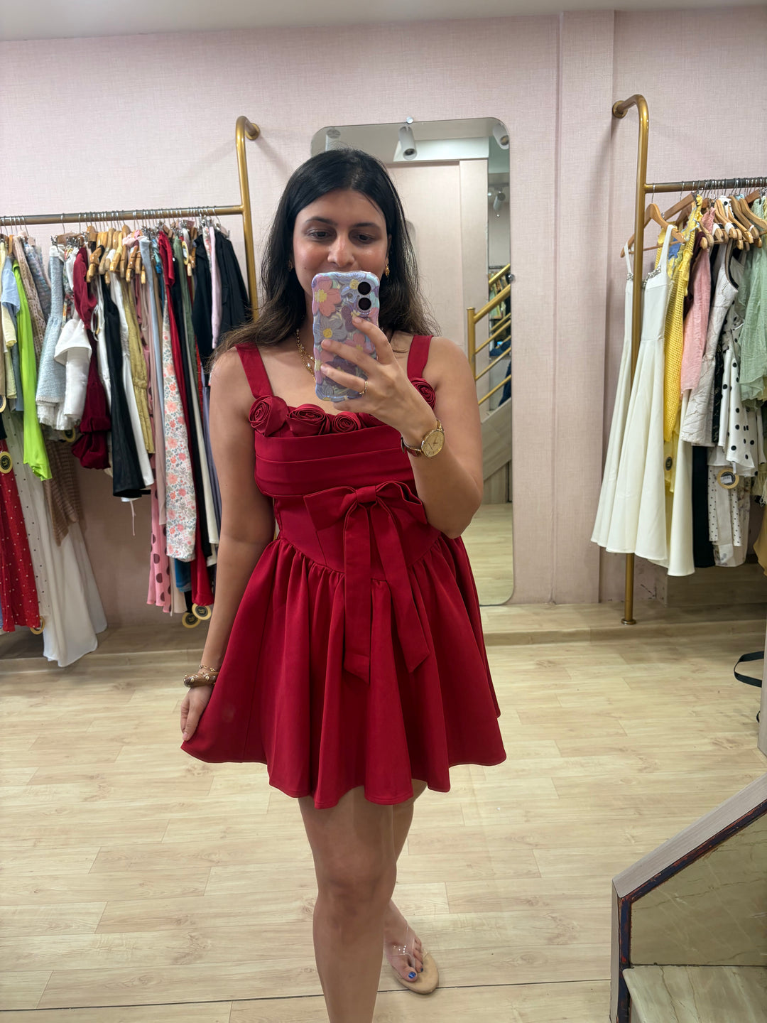 Rose dress-Red Preorder