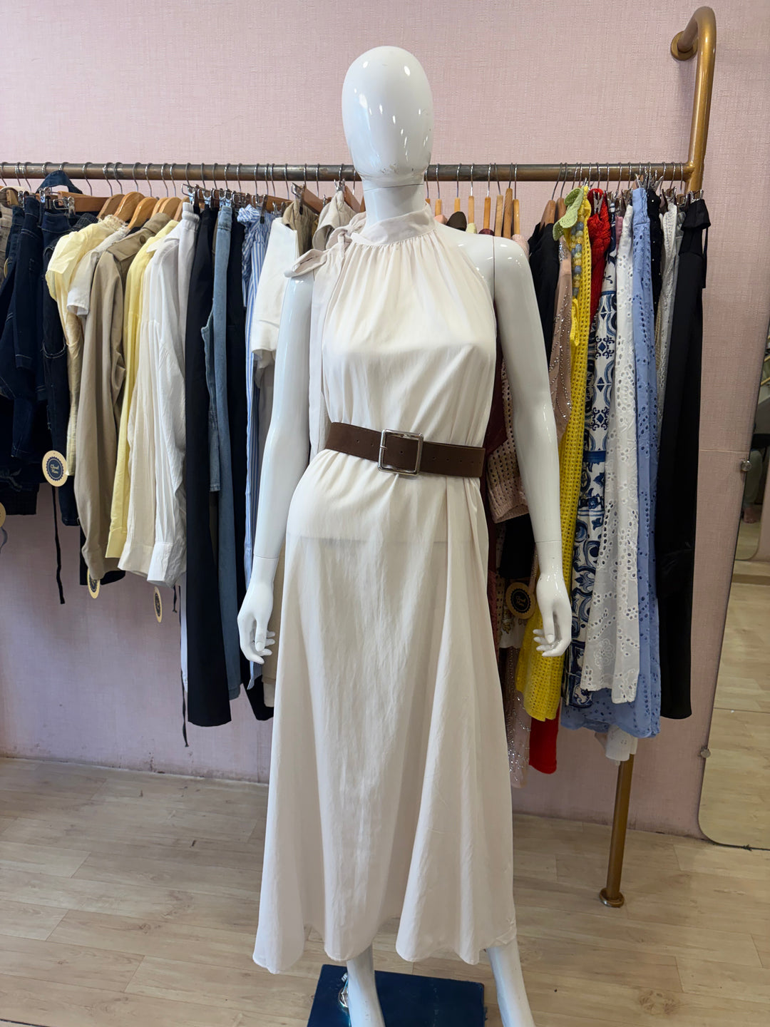 Clara belted dress