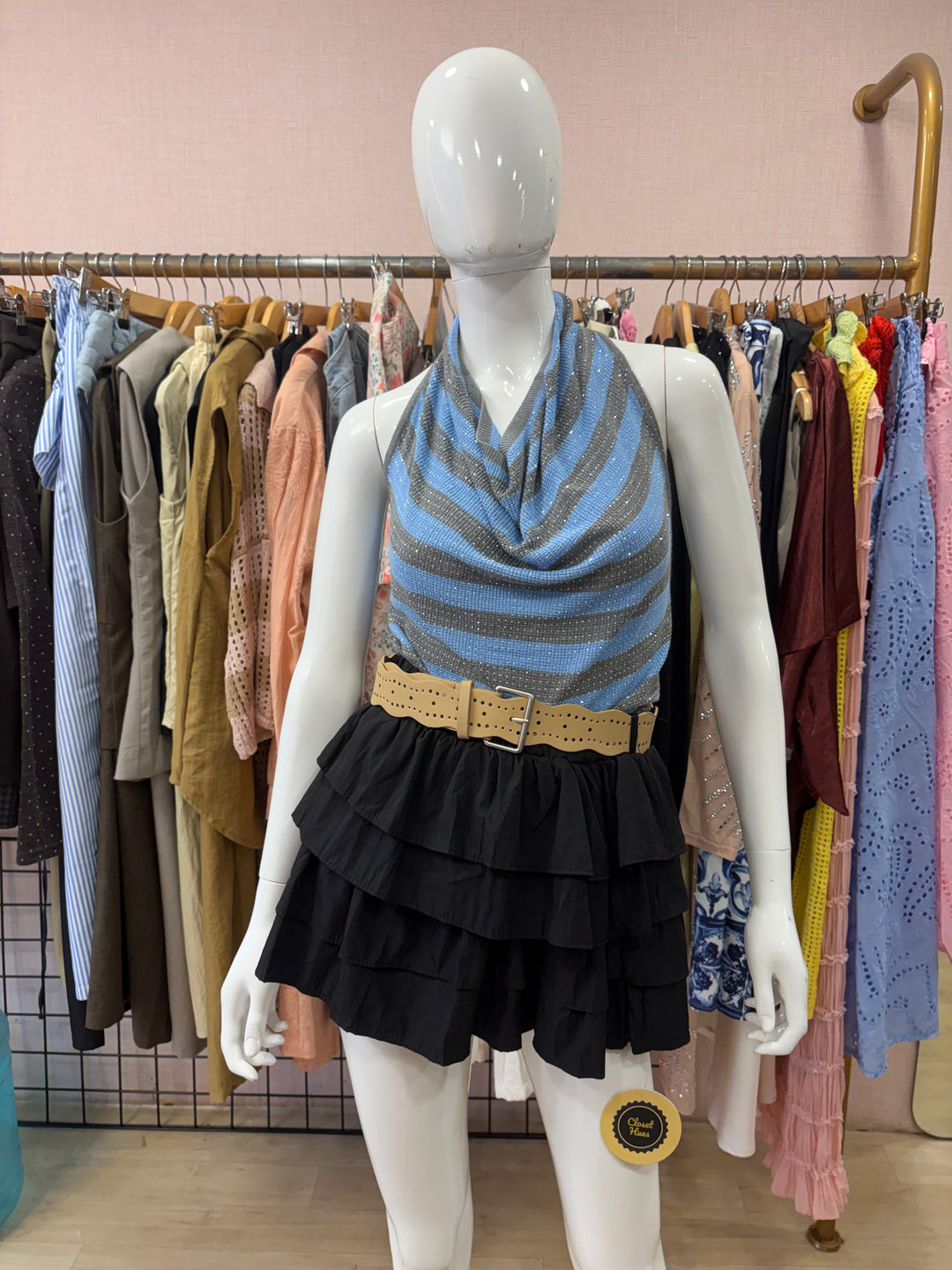 Nova frill skort with belt