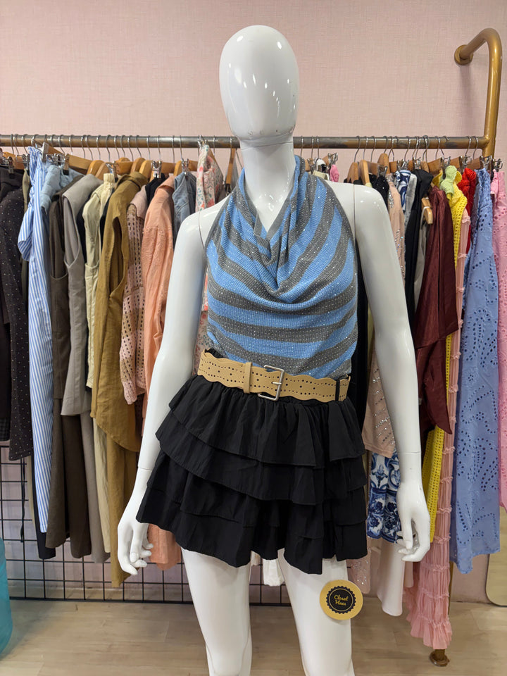 Nova frill skort with belt