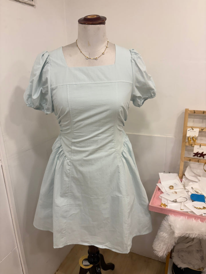 Square shaped dress- blue