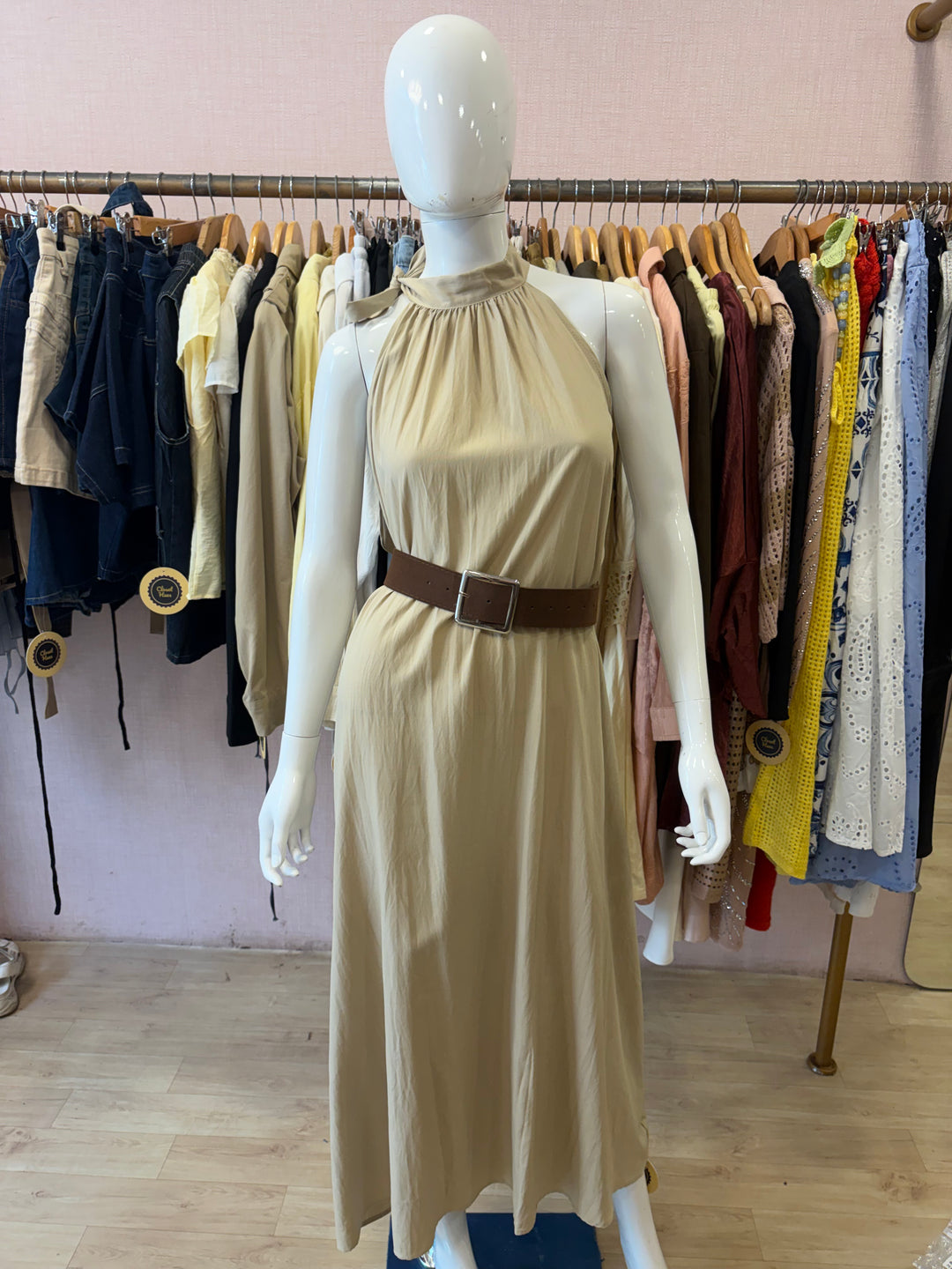 Clara belted dress