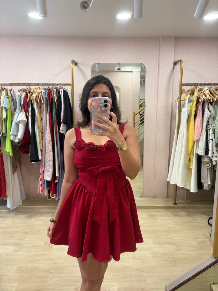 Rose dress-Red Preorder