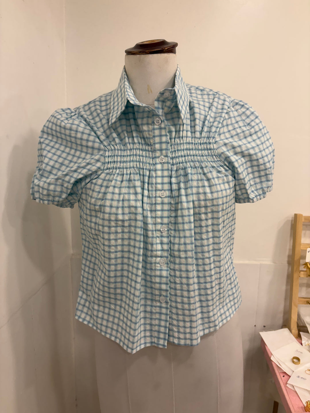 Collared shirt- light blue