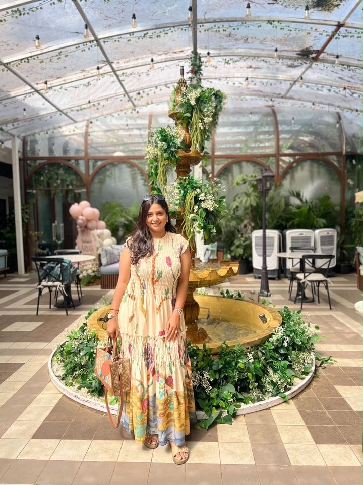 Princeton ruched maxi dress-Preorder