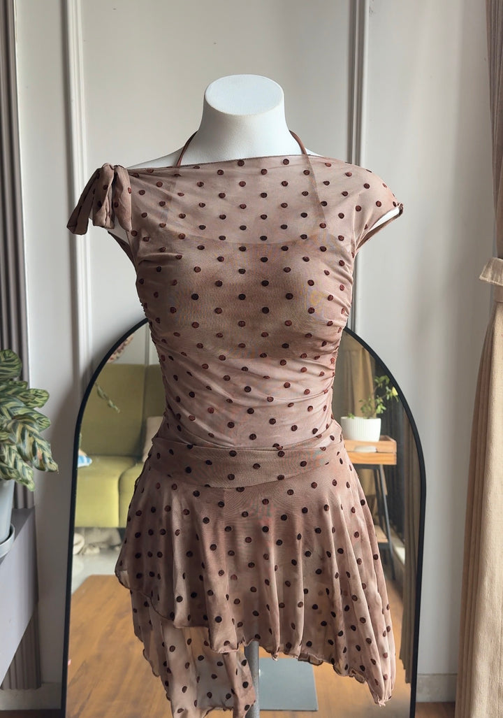 Alice polka dot swimsuit with shorts
