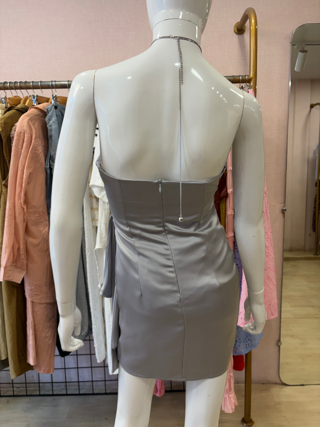 Tully halter-neck dress