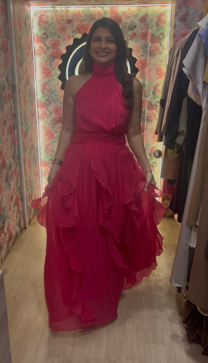 Rihanna ruffle dress