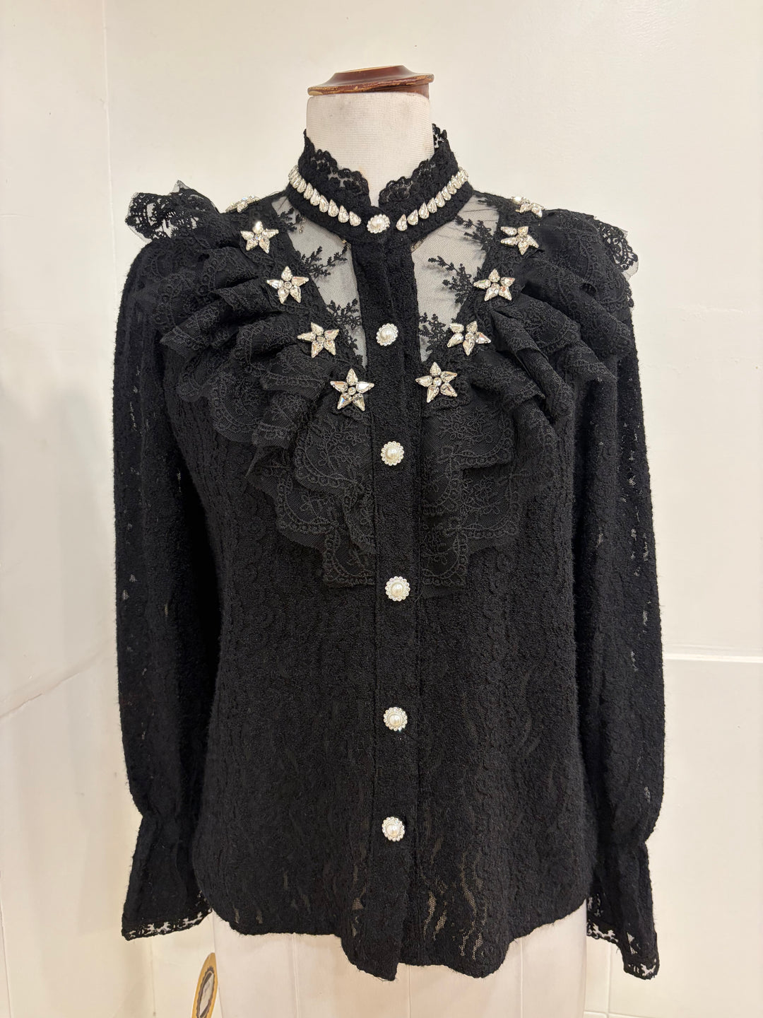 Hannah diamond studded top