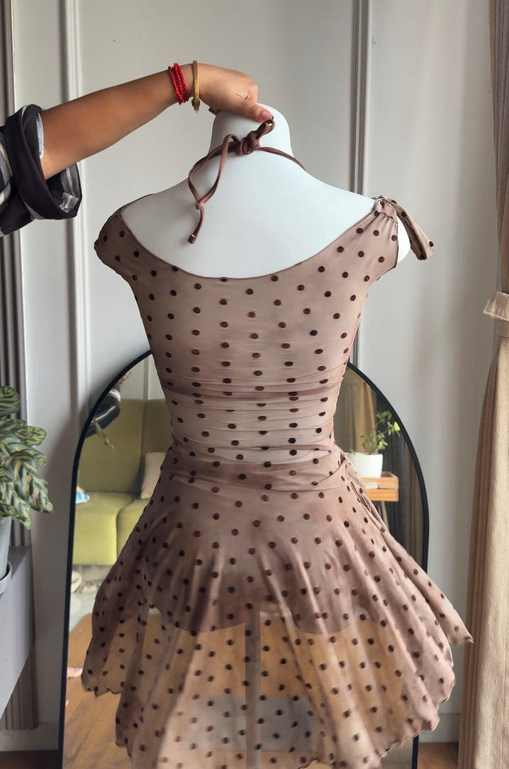 Alice polka dot swimsuit with shorts