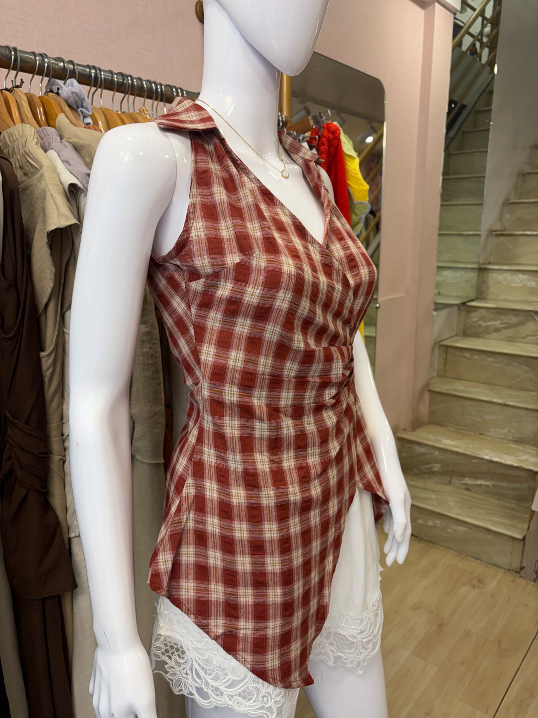 Iryna collar top