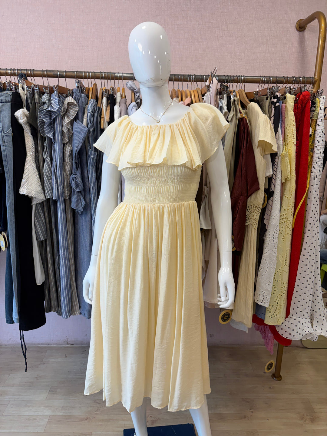 Titania off shoulder dress