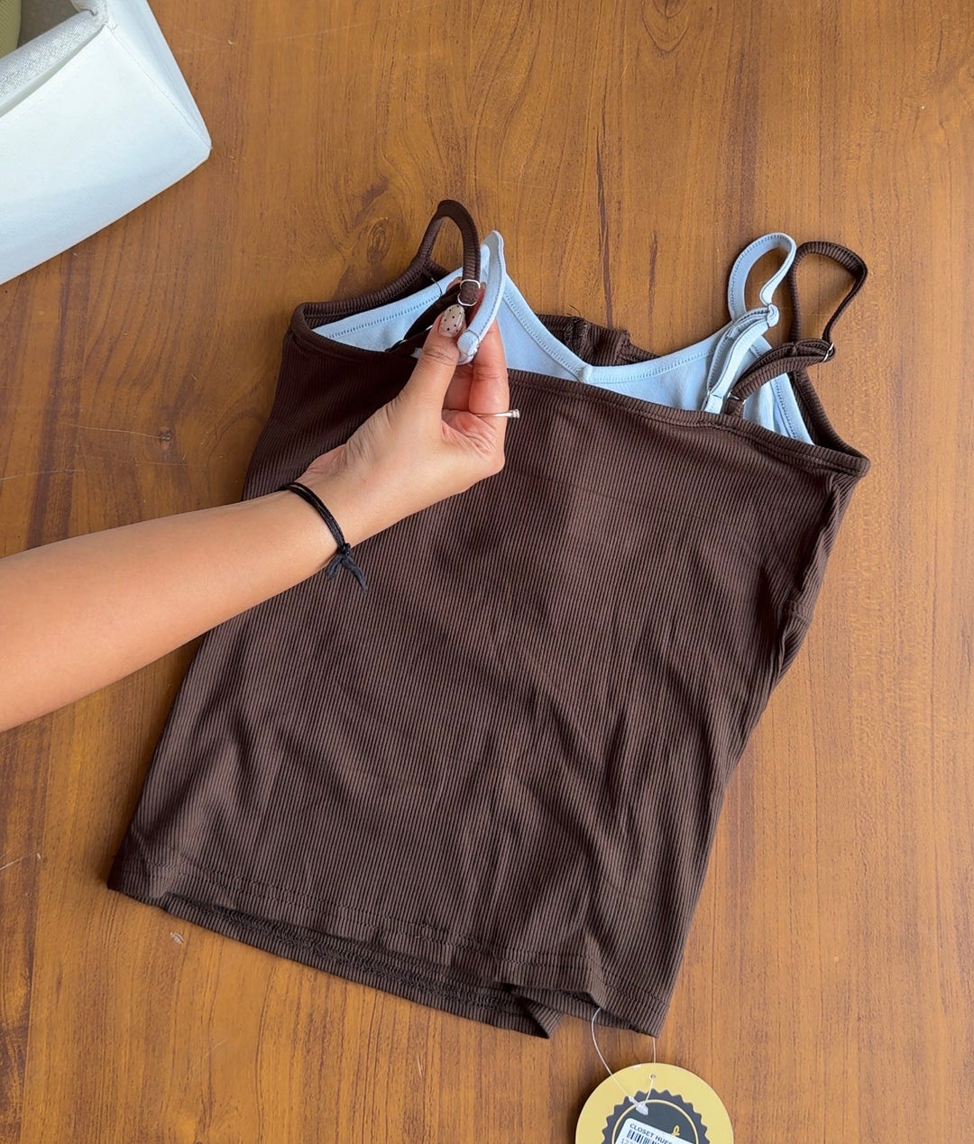 Monroe two tone tank top