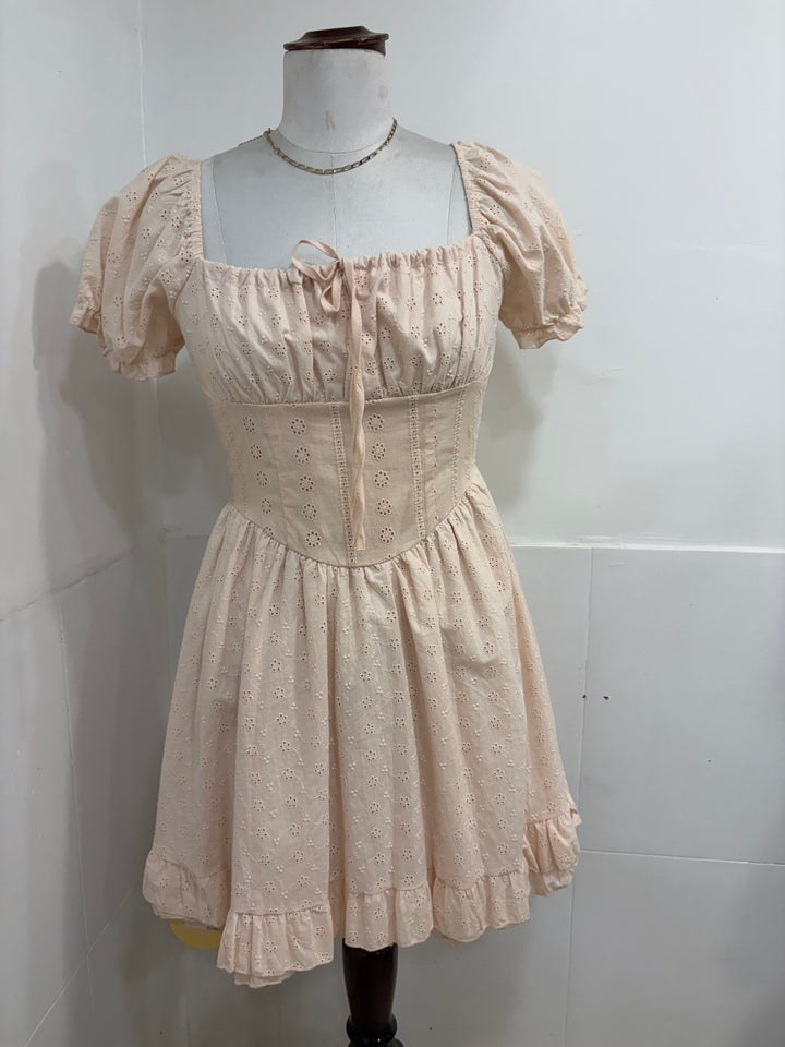 Cotton detailing summer dress