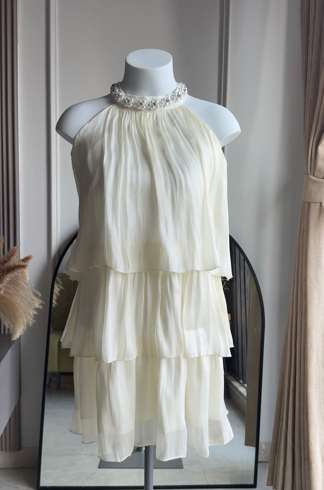 Piccadilly diamond studded dress-Baby Pink Preorder