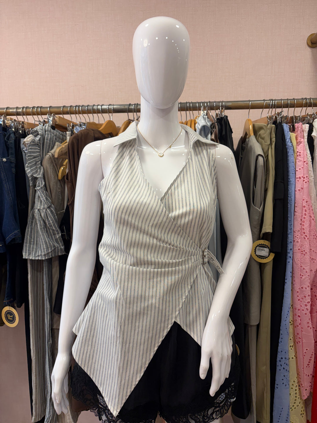 Iryna collar top