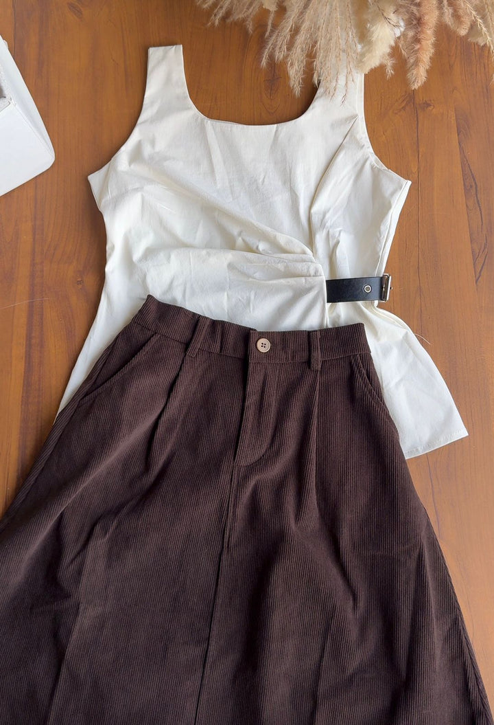 Bravo corduroy skirt