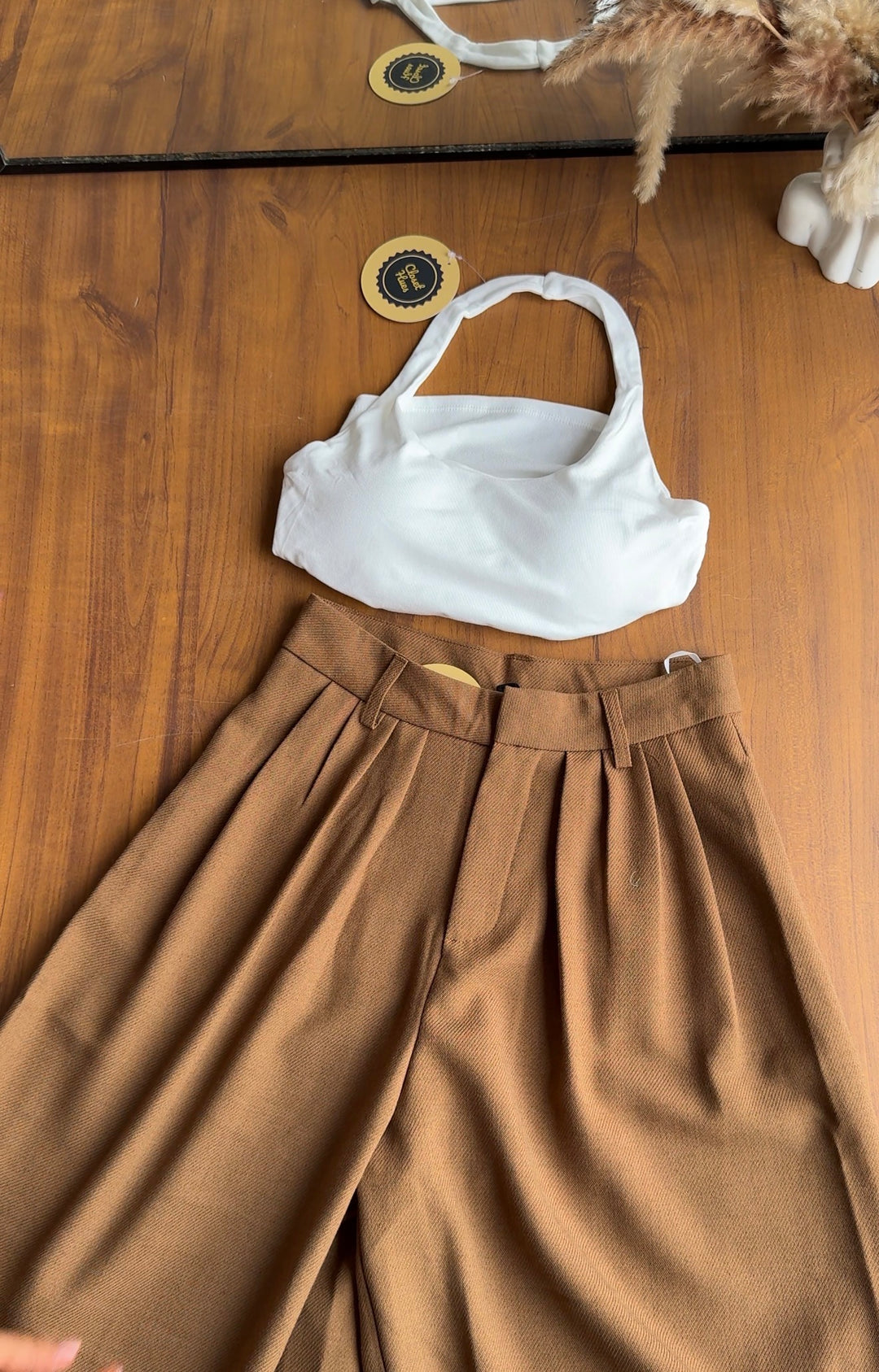 Monica high waist trousers