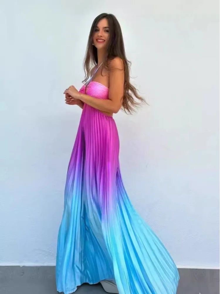 Lorenzo gradient maxi dress