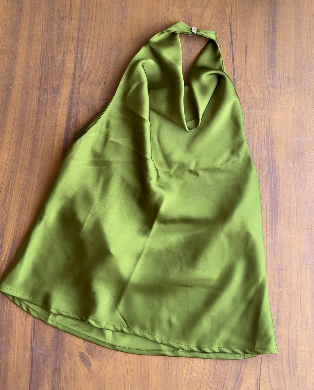 Gregory silk satin top