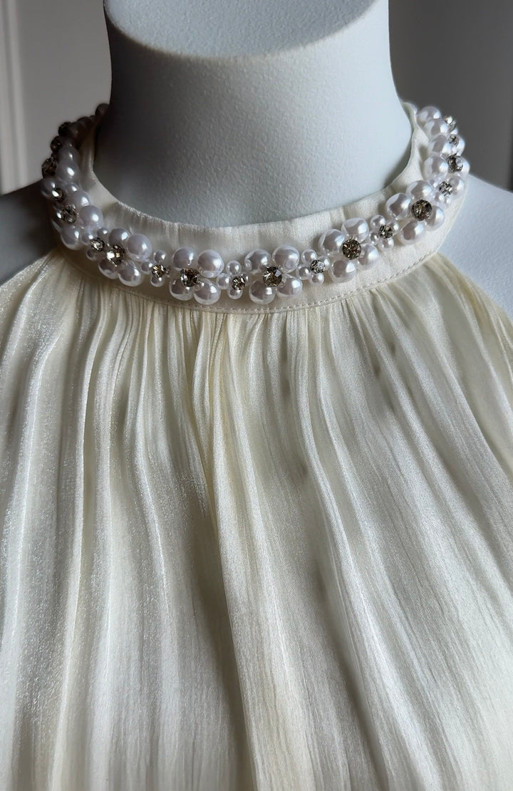 Piccadilly diamond studded dress-Baby Pink Preorder