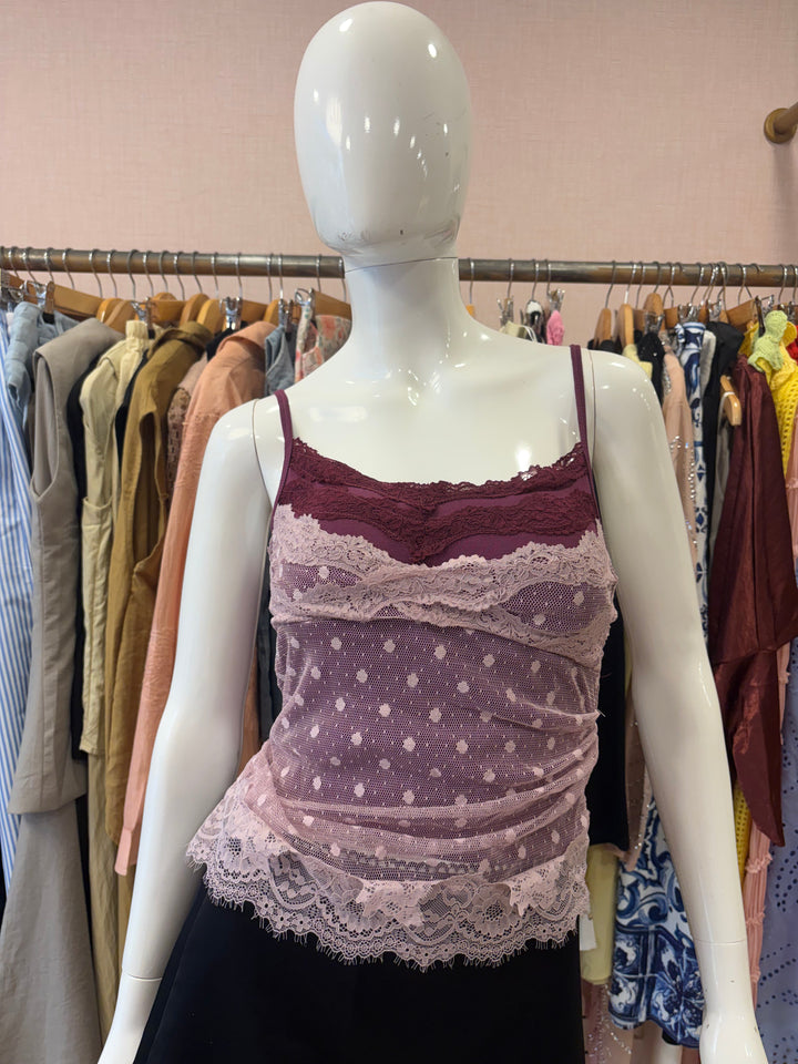 Nate lace built in bra top