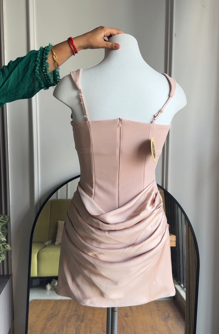 Elinor silk drape dress