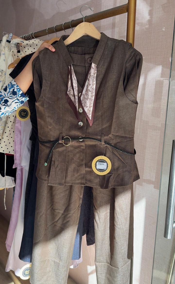 Jessica belted coord set