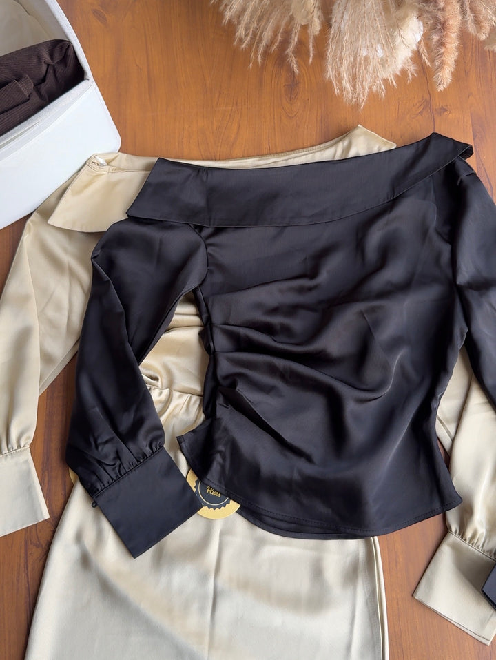 Marina satin full sleeves coords