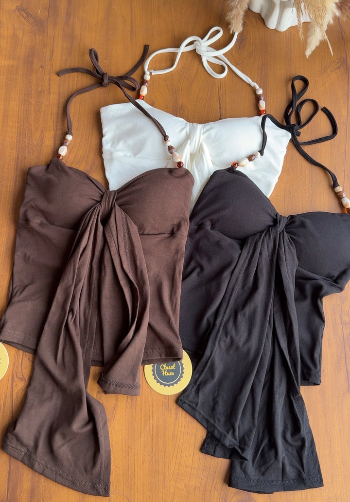 Gilli beaded built in bra top
