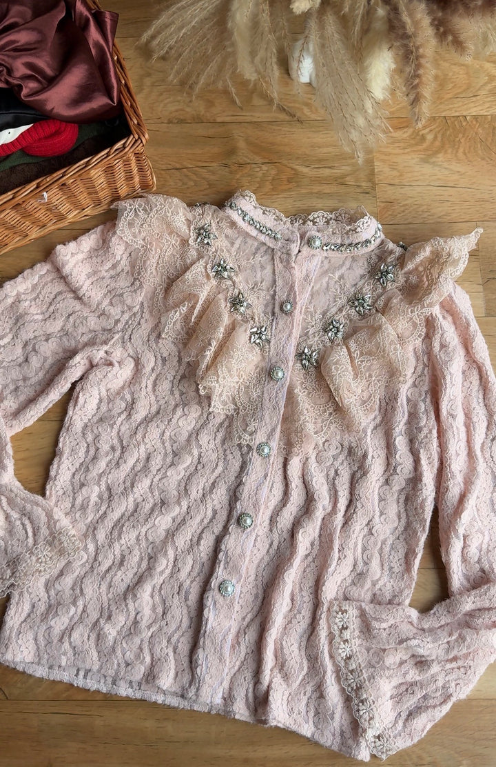 Hannah diamond studded top