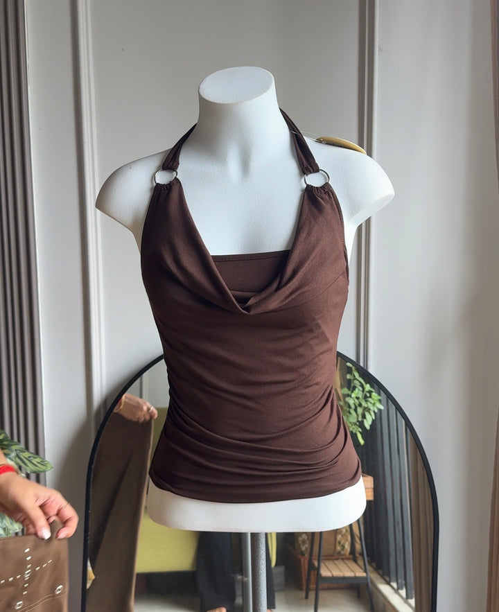Benjamin cowl neck top