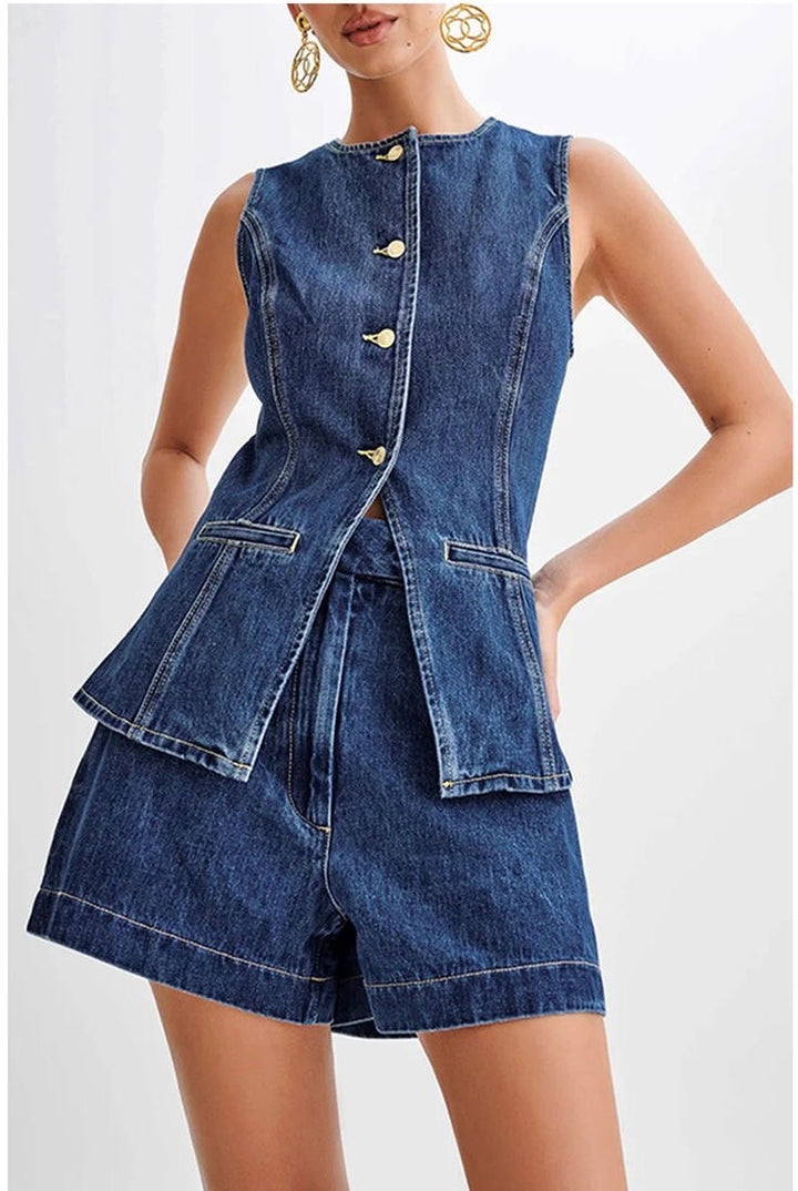 Gummy denim coord set