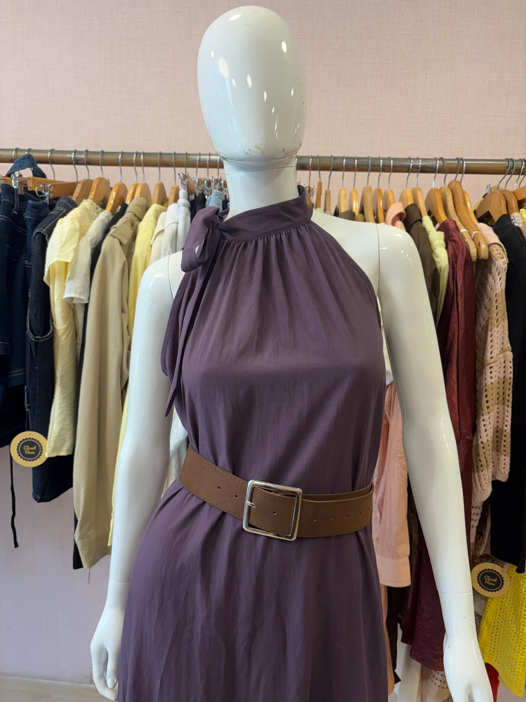 Clara belted dress