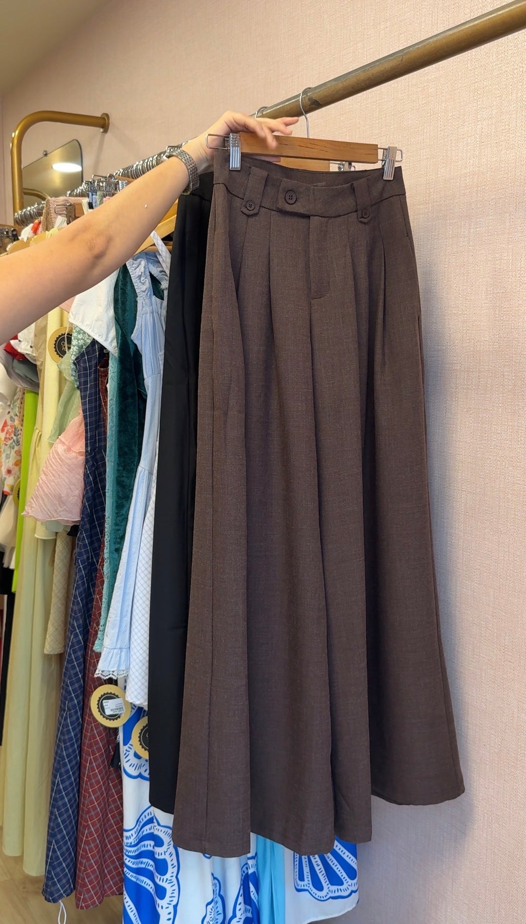 Mallory high waist wide leg pants