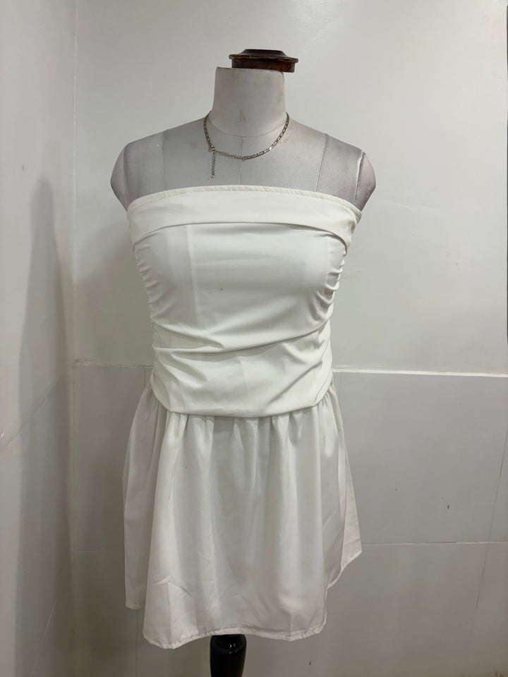 White tube dress