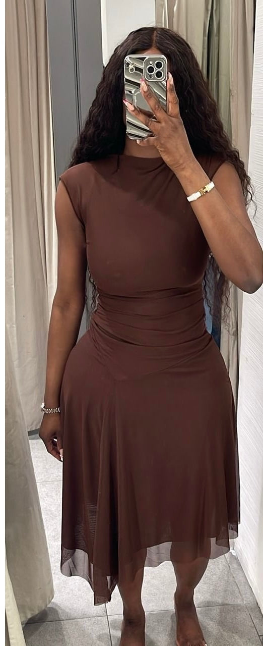 Austin mesh midi dress
