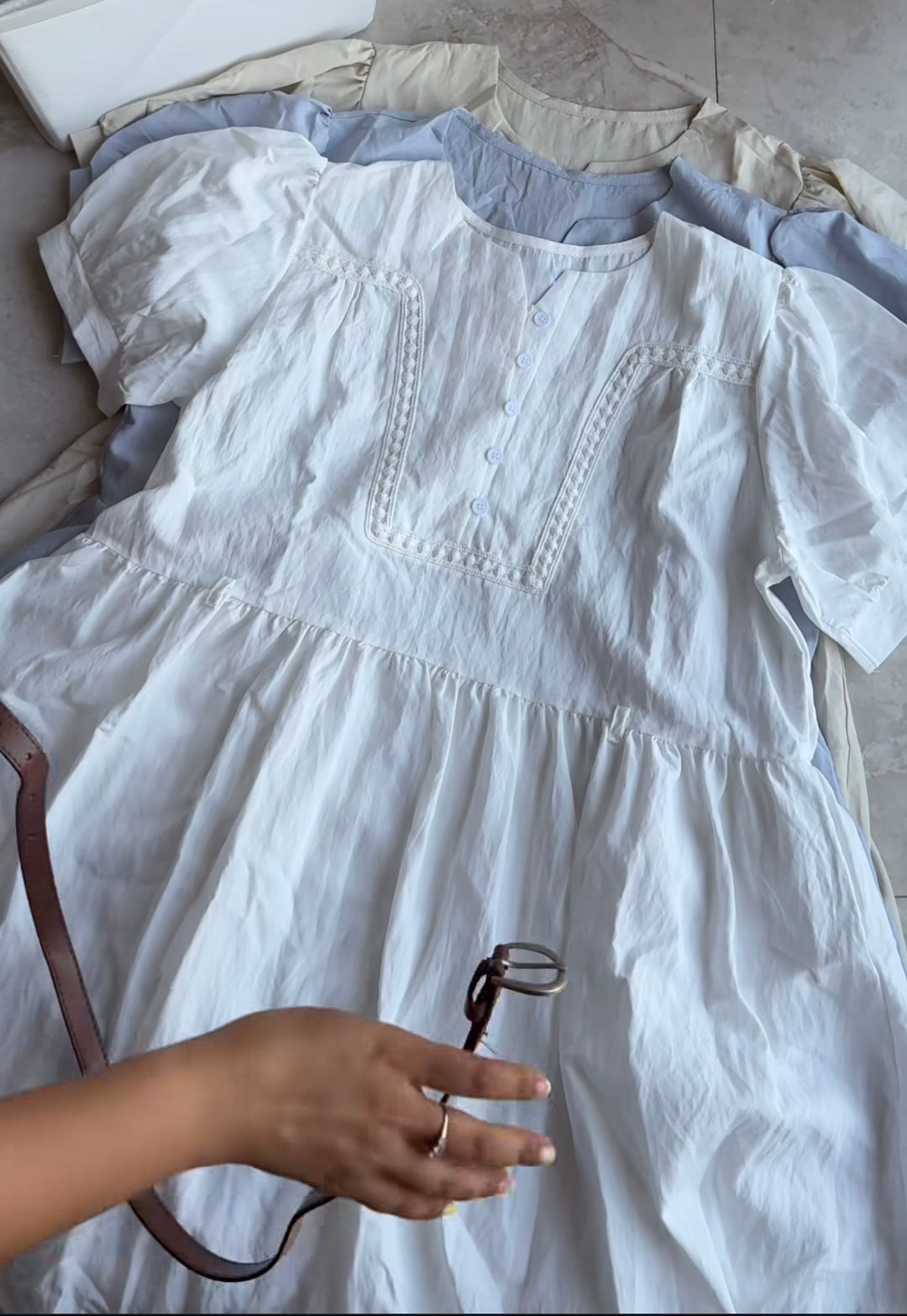 Summery Cotton belted dress